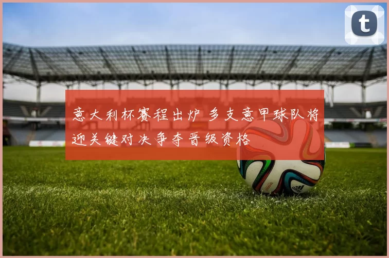 意大利杯赛程出炉 多支意甲球队将迎关键对决争夺晋级资格